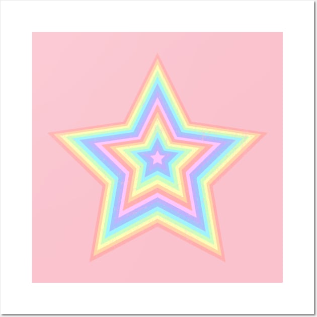 Rainbow star Wall Art by Maison de Kitsch